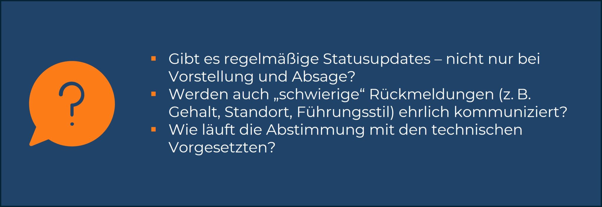 Diagramm: Kommunikation mit Personalberatung.