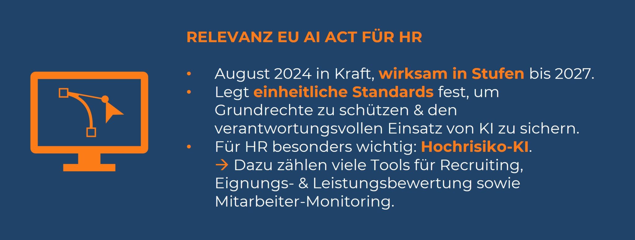 Infobox zu Relevanz EU AI Act für HR